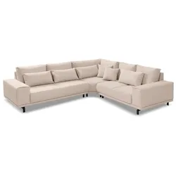 filippo Ecksofa Renzo Stoff Beige 297 x 267cm