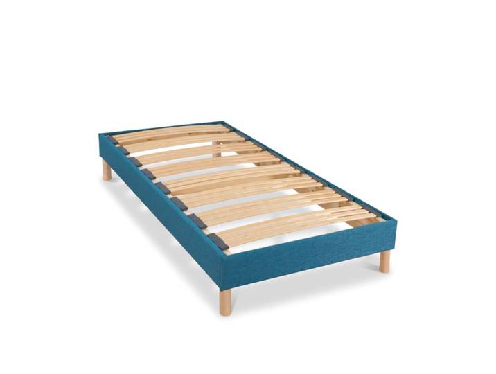 Sommier lattes tissu 90x190