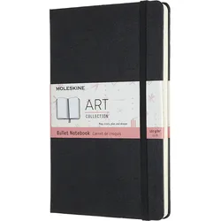 Moleskine Art Bullet Gepunktetes Notizbuch L schwarz harter Einband