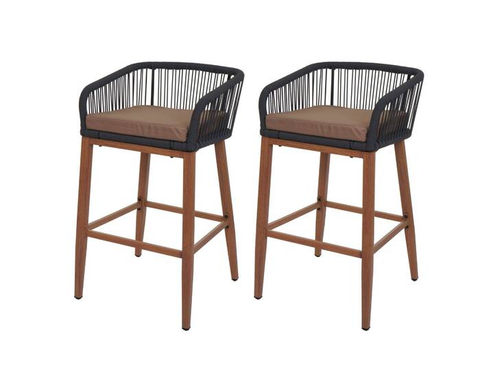BARHOCKER Anthrazit, Taupe