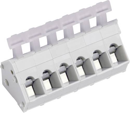 PTR Hartmann 53001050001E Federkraftklemmblock 2.50mm² Polzahl 5 Kiesel-Grau