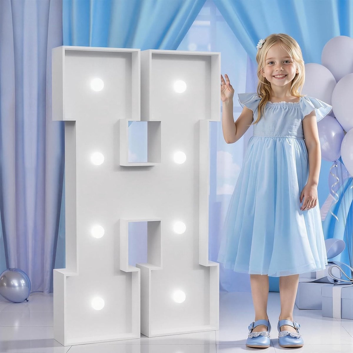 Lichtgevende Decoratie Cijfers Wit - 120 cm Hoog