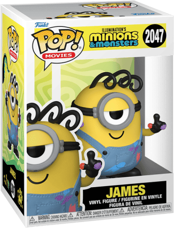 Funko Pop! Vinyl - Minions 3 - James, 3.75 in, bright yellow, Officially Licensed