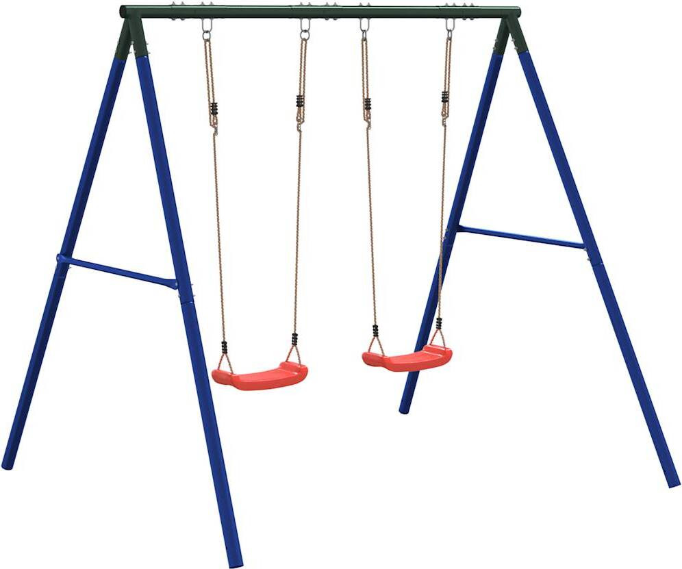vidaXL Schommelset met 2 schommelzitjes