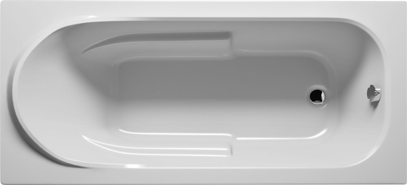 RIHO Columbia Rechteck-Badewanne, Einbau, 1-Sitzer, weiß, B001001005