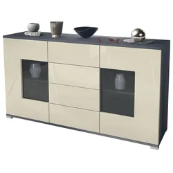 SIDEBOARD Grömitz Creme Hochglanz