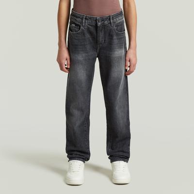 Boyfriend-Jeans G-STAR "KIDS, KATE BOYFRIEND G", Mädchen, Gr. 14 (158), N-Gr, grau (mid used blk), Denim/Jeans, Obermaterial: 100% Baumwolle, boyfriend fit lang, Jeans, im 5-Pocket-Design, Baumwoll-Denim