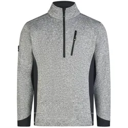 Strick-Fleece-Troyer "PATRICK" - XXL - grau/schwarz