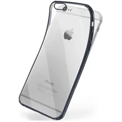 moex Chrome Case für iPhone 6 – Handy Bumper mit Chrom Rand – Transparente Hülle