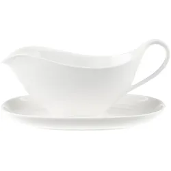 SAUCIERE MIT UNTERTASSE Anmut weiß