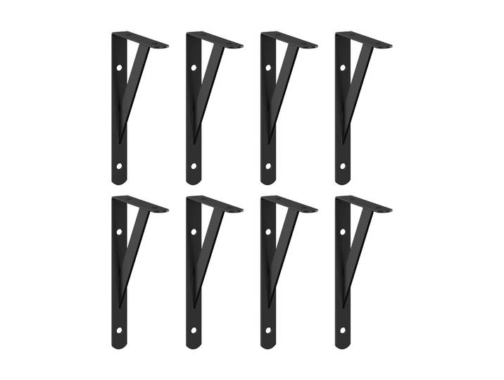 Regalwinkel 15 x 9.5 cm 8er Set schwarz