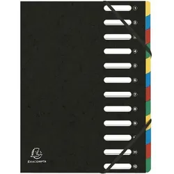 Exacompta Ordnungsmappe 55121E DIN A4 Schwarz Manilakarton 24 x 32 cm