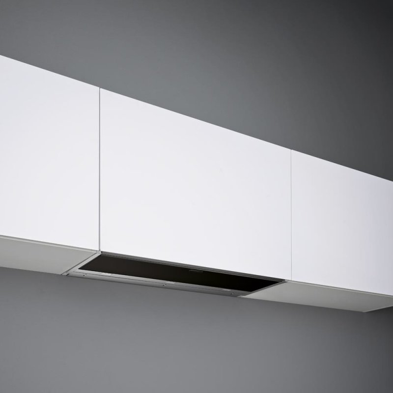 falmec Flachlüfter Move, 80cm, Edelstahl, Glas schwarz 101904