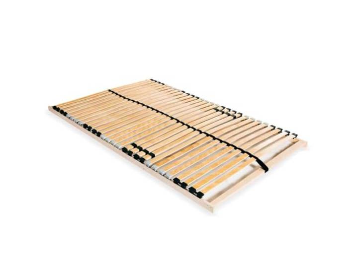 Buchenholzrahmen Birkenholzlatten 7 Zonen verstellbar 120x200 cm Braun Lattenrost 120x200 cm 28 Latten 7 Zonen Buchenholz Rahmen verstellbar Mittelzone Stabiler Bettrost mit Birkenholz Latten
