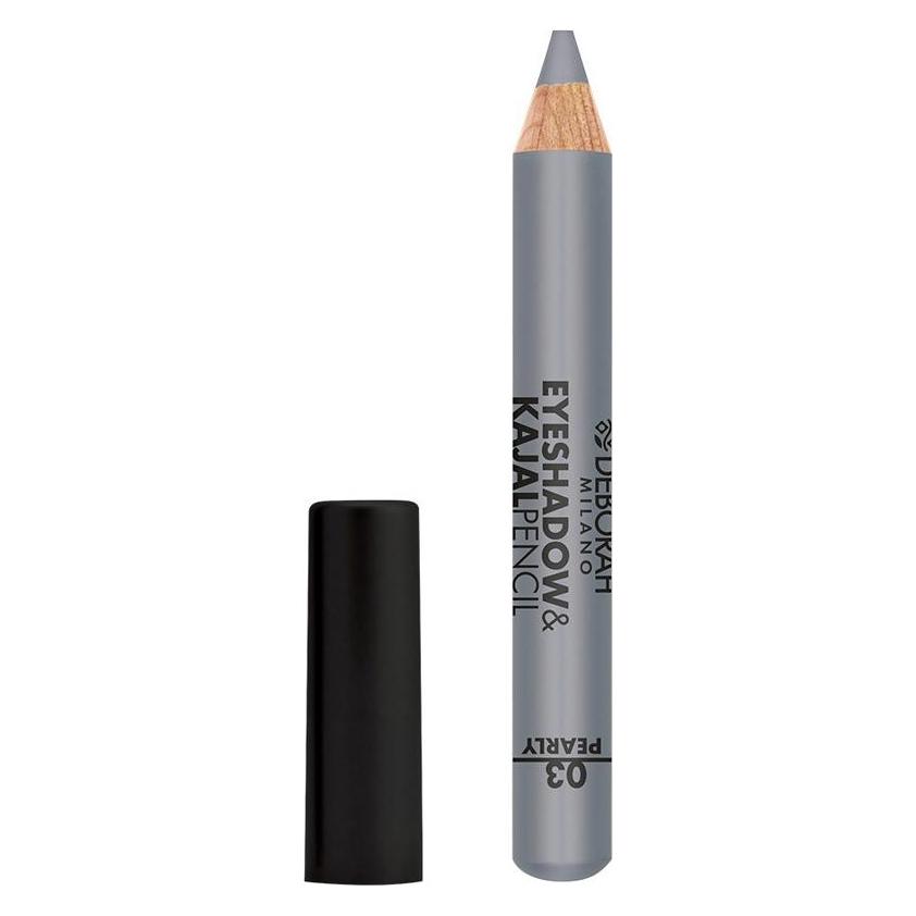 Deborah Milano Eyeshadow & Kajal Pencil No 03 (03, Silver Finish Pearly) (007942)