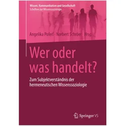 Wer oder was handelt?, Fachbücher von Norbert Schröer, Angelika Poferl
