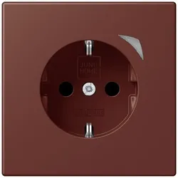 JUNG HOME SCHUKO Steckdose Energy 16 A 250 V, Safety Plus, Leistungs- und Energiemessung, terre sienne brûlée 31