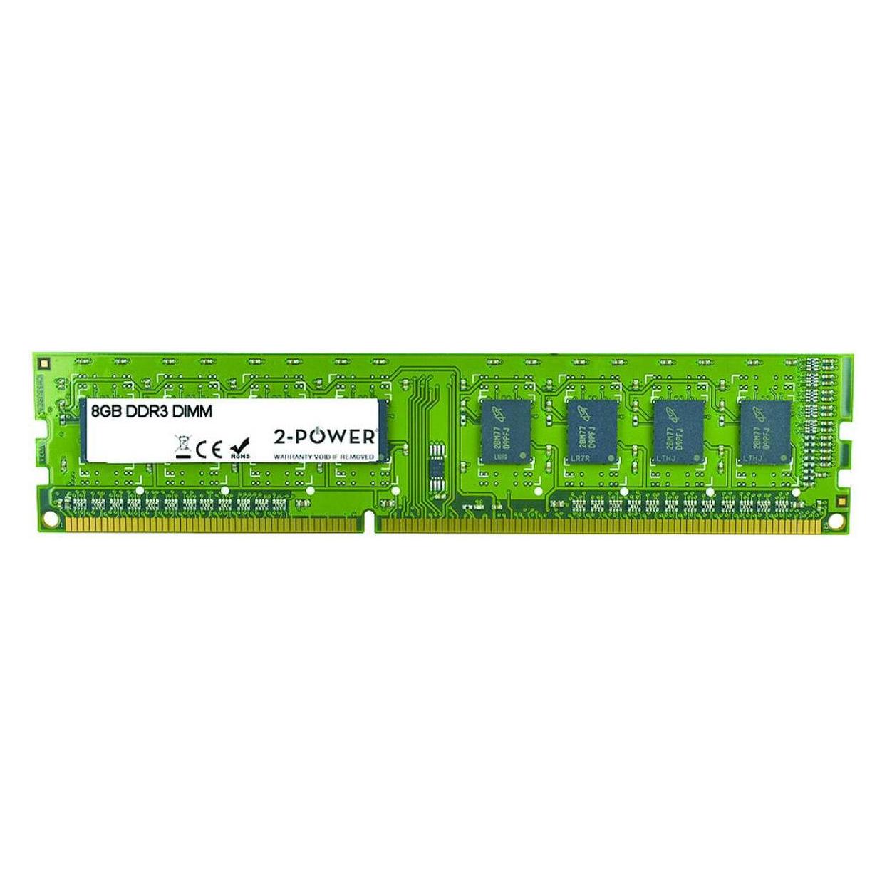 2-Power 8GB MultiSpeed 1066/1333/1600 MHz DIMM (1 x 8GB, 1600 MHz, DDR3-RAM, DIMM) (MEM0304A)
