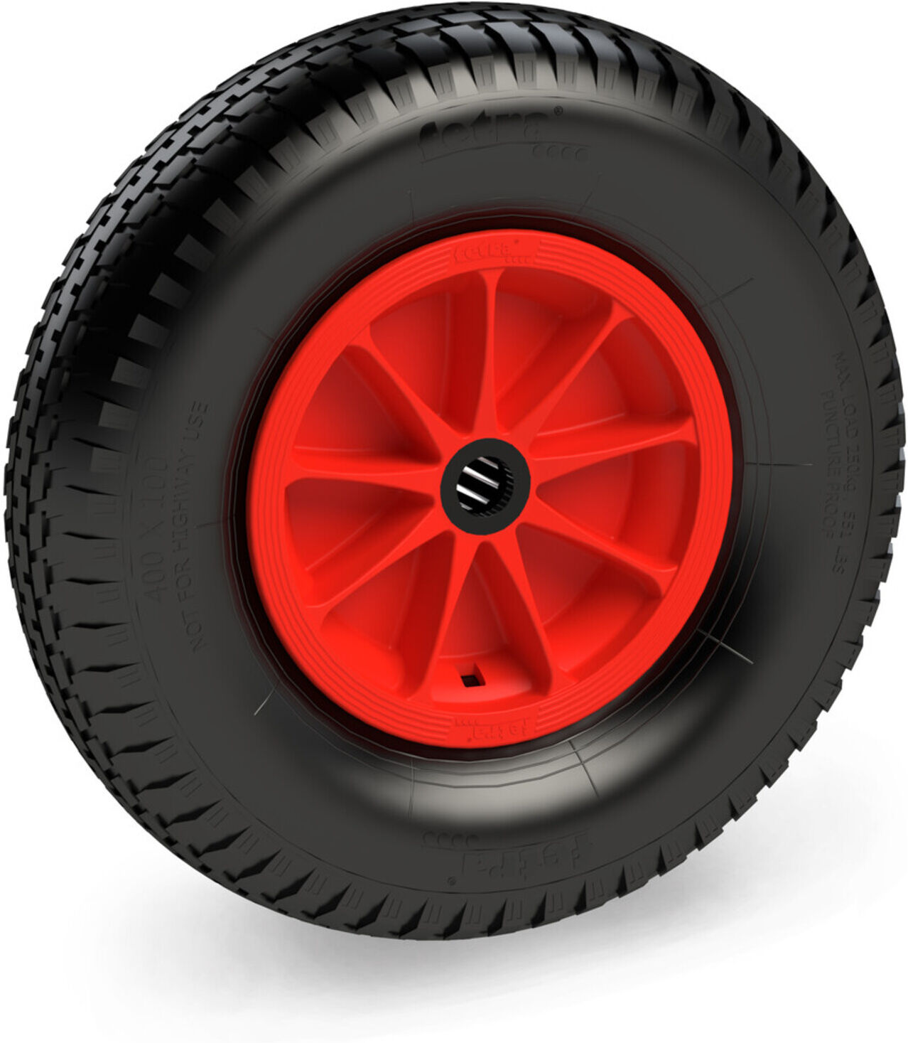 Fetra PU-geschäumtes Rad 400 x 100 mm - Block, 72621R)