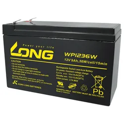 WP 1236W - Blei-Vlies-Akku, 12 V, 9 Ah