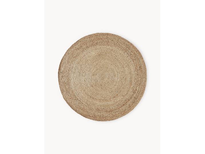 Tapis rond en jute fait main Sharmila