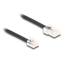 Telefonkabel RJ-45 Stecker > RJ-11 Stecker schwarz, 2 Meter