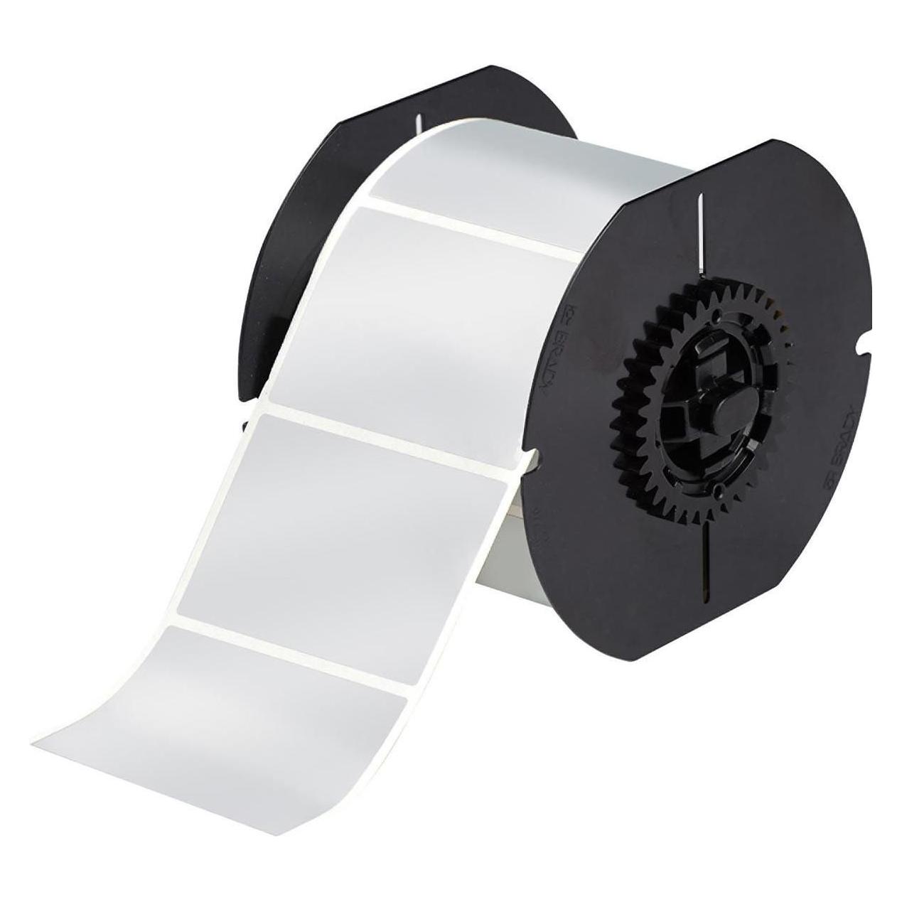 Brady B30-222-7563, metallisierter Polyester, Silber, satin, 76.20 x 50.80 mm, permanent (649 E.) (82.55 mm) (B30-222-7563)