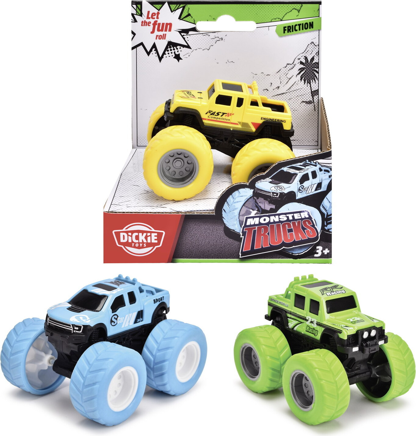 Dickie Go Action Asphalt Heroes Monster Truck willekeurige selectie