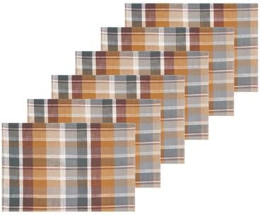 C&F Home Aspen Plaid Placemat Set 6