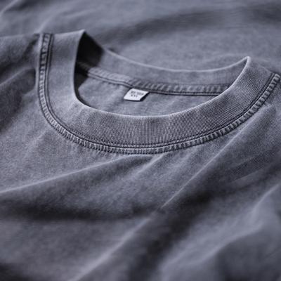 Daily Deals Depot Men Heavy Vintage Washed Oversized T Shirt Hip Hop Punk Harajuku Cotton Tee For Women Streetwear Short Sleeve Acid Wash grey m