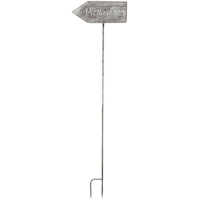 Gartenstecker AMBIENTE HAUS "Gartenstecker Paradise (H) 122cm", grau, B:32cm H:122cm, Metall, Gartenstecker