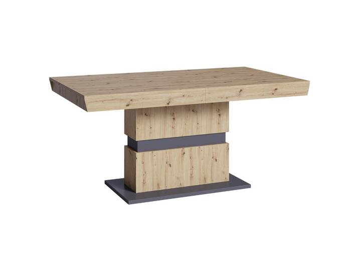 Esstisch ausziehbar Matthew 160-215x90cm Eiche Dekor/Grau