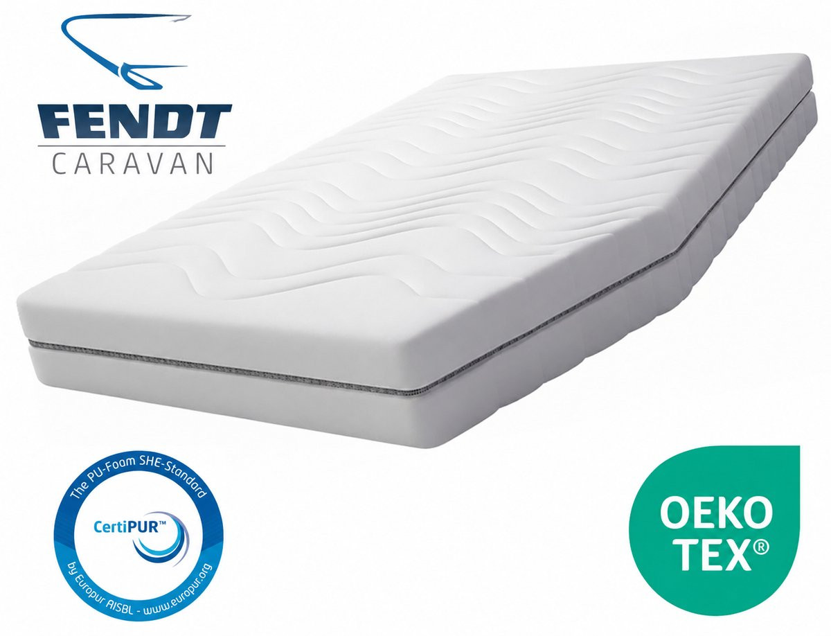 EasyBedden Fransbed Matras Fendt Caravan Hybride Koudschuim HR45 Hoogte: 14 cm