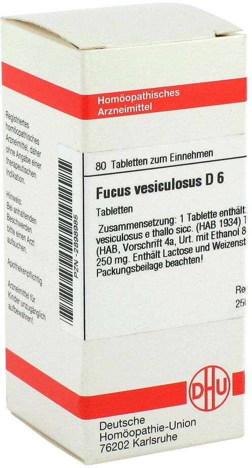 DHU Fucus Vesiculosus D6 Tabletten 80stk
