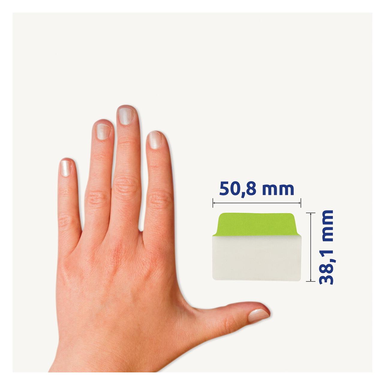 Avery Zweckform Haftstreifen UltraTabs Weiss, 50,8 x 38 mm beschreibbare Taben, aus Polyester, papierbesch (38 x 50.80 mm) (74787)