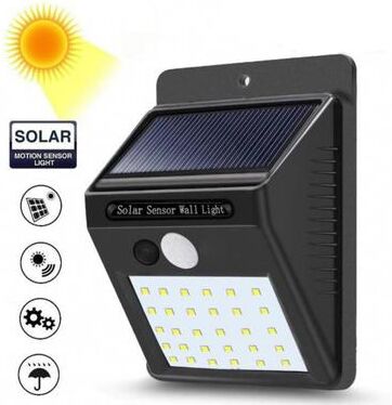 Multicon Wholesale Hub Wireless LED Solar Motion Sensor Light, Waterproof Outdoor Security Lighting For Garden, Pathway, Courtyard 1pcs