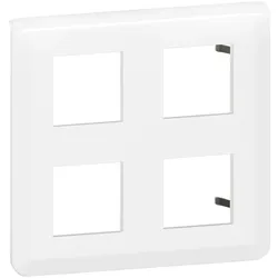 Legrand 078838L Mosaic Rahmen 2x2x2-modulig, horizontal Farbe: Ultraweiß