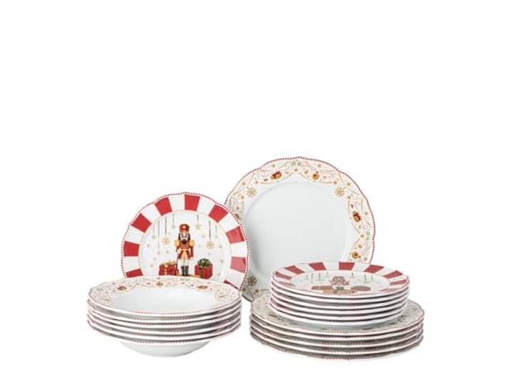 Hutschenreuther Weihnachten Christmas Love Set 18-teilig, Tellerset bestehend aus: 6 x Teller 22 cm Christmas Love red , 6 x Teller 27 cm flach; 6 x Teller 23 cm tief