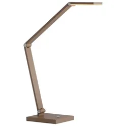 Paul Neuhaus LED-Tischleuchte Samsky Alu, Eisen, Stahl & Metall Braun Bronze