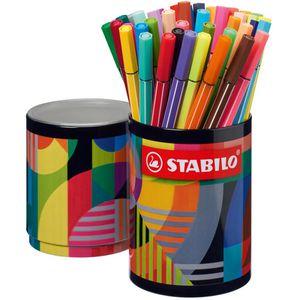 Stabilo Filzstifte Pen 68 ARTY, 6845-2-20, Strichbreite 1mm, in Metalldose, 45 Stück