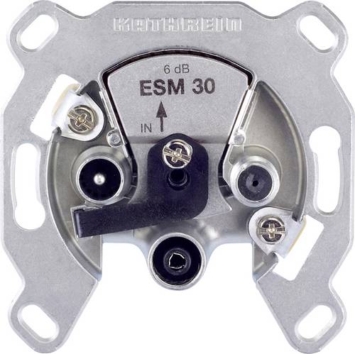 Kathrein ESM 32 Antennendose BK, DAB+, TV, FM, Data Unterputz, Schraubbefestigung Durchschleifdose