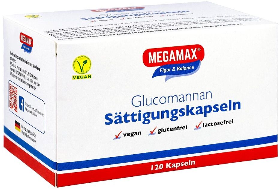 Megamax Sättigungskapseln Glucomannan