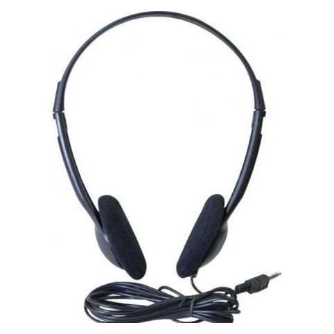 Exertis Connect Stereo Headset, schwarz, Klinkenstecker 3.5 mm (5,0 m Kabel) (059204)