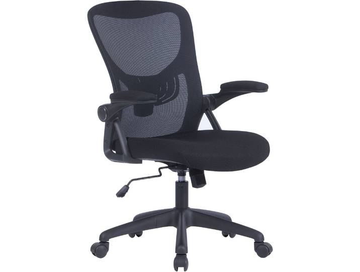 Drehstuhl BYLIVING Flex , schwarz (schwarz, schwarz, schwarz), B:62cm H:103cm T:58,5cm, Kunststoff, Polyester, Stühle, Drehstuhl, moderner Bürostuhl mit vielen Einstellungsmöglichkeiten