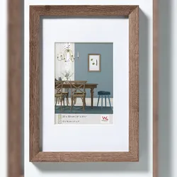 walther + design Fiorito Holz Bilderrahmen 30x40 cm, NUSSBAUM
