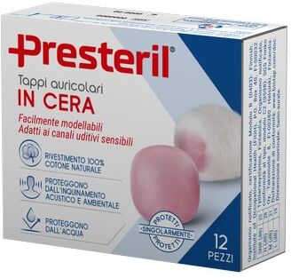 Corman Presteril Tappi Auricolari In Cera - 12 Pezzi