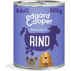 Edgard & Cooper 800g Dose Hundenassfutter Rind 6x 800 Gramm