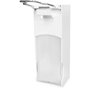 Semy-Top Seifenspender Dosierspender ST-573, mit Armhebel, zur Wandmontage, Kunststoff, weiß, 1000ml