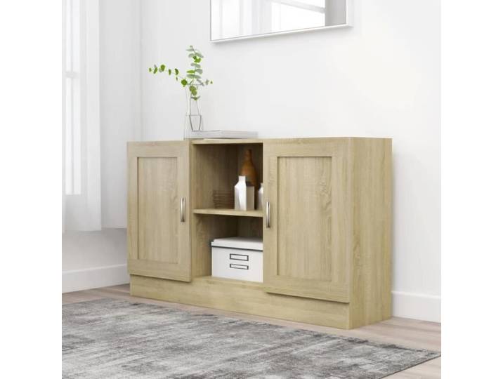 Buffet bas - ARAMOX - Chêne sonoma - Porte(s) - Moderne - Scandinave