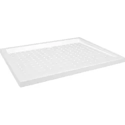 Helloshop26 - Duschwanne mit erhöhtem Rand Duschwanne Badezimmer Zuhause Innenbereich rostfrei feuchtigkeitsbeständig 80 x 100 cm 02_0001941